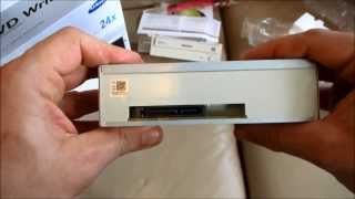 Samsung 24x SATA Disc Drive DVD Writer SH224  Standard Unboxing [upl. by Eissel]