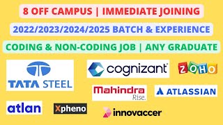 8 Off Campus  20222023202420252026 batch Any Graduate [upl. by Mahtal]