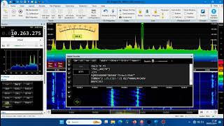 RTTY Freq 10263 Mhz In SDR Console Version 33 [upl. by Ayit]