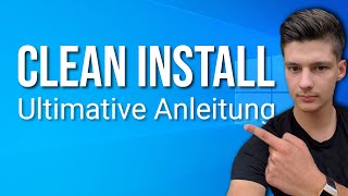 Windows 10 Clean Install Deutsch So installierst du Windows neu [upl. by Bruni766]