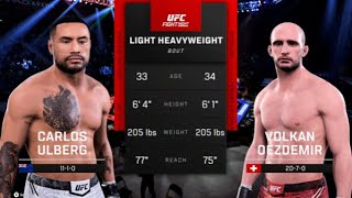 FULL FIGHT  Volkan Oezdemir Vs Carlos Ulberg UFC Fight Night Yan Vs Figueiredo [upl. by Vena849]