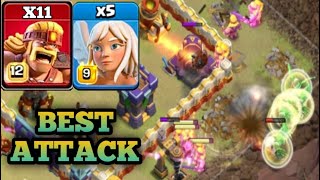 super barbarian  healer attack strategy II best th16 attack strategy in clash of clans [upl. by Fiona]