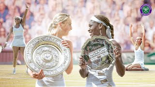 Serena Williams v Maria Sharapova  The Biggest Rivalries at Wimbledon [upl. by Kerk]