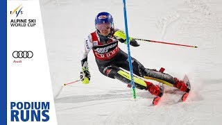 Mikaela Shiffrin  Ladies Slalom  Zagreb  1st place  FIS Alpine [upl. by Ocir970]