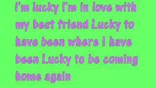 glee lucky lyrics [upl. by Isabel]