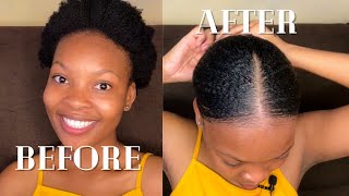 How to style natural4C hair using Eco Styler Gel  South African YouTuber  Minenhle Goge [upl. by Nalaf]