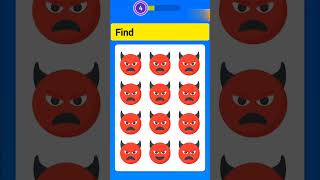 Puzzle quiz game 🤔🤯  Find the odd emoji shorts trending puzzle quiz games [upl. by Milburt]