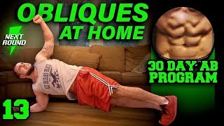 Obliques Workout At Home  30 Days to Six Pack Abs for Beginner to Advanced Day 13 [upl. by Alaekim]