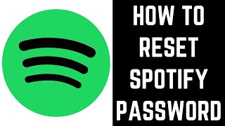 How to Reset Spotify Password [upl. by Trometer]