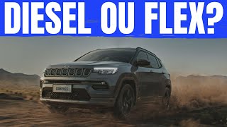 QUAL COMPRAR JEEP COMPASS LIMITED 20 DIESEL OU JEEP COMPASS LIMITED 13 TURBO FLEX [upl. by Orit]