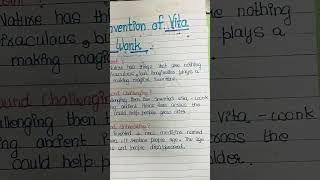 class 7 english chapter 7 the invention of vitawonk learner dairy 🤗 [upl. by Algie740]