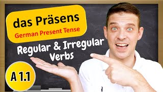 German Tenses  The German Present Tense Explained  A1 Beginner [upl. by Aleusnoc]