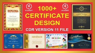 Certificate Design Cdr File  Certificate Design Coreldraw  Cdr File Free Download [upl. by Nylikcaj89]