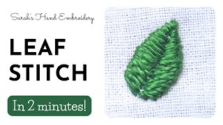 How to do Leaf Stitch [upl. by Skeie793]