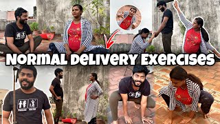 My Third Trimester Exercise Routine Till Normal Delivery  38 Weeks Pregnant  Allu Loves Priya [upl. by Neilla]