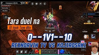 DevilzMU  Duel REXNORVIN TV VS KojiroSaki rexnorvinTV [upl. by Enyamert]