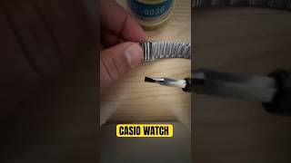 How to adjust Casio watch band casio watch band adjustment [upl. by Epuladaugairam466]