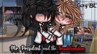 Mr President and The Troublemaker BL  Gay Love  Gacha Life  GLMM  Gacha Life Mini Movie [upl. by Lottie75]