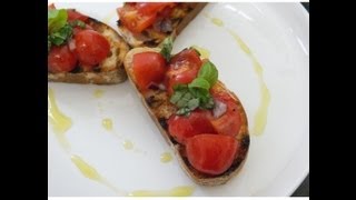 The Original Bruschetta with Tomato amp Basil Italian Repice [upl. by Nowtna]