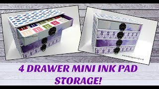 4 Drawer Storage For Mini Ink Pads [upl. by Babbie]