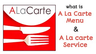 Ala carte menu and ala carte service hospitality hotelmanagement hotel [upl. by Switzer]