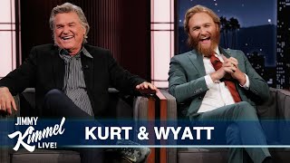 Kurt amp Wyatt Russell on UFO Sightings Playing Professional Sports amp Monarch Legacy of Monsters [upl. by Anayhd]