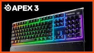 Apex 3 Water Resistant SteelSeries Keyboard [upl. by Chiquita511]