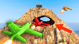 HOW TO FLY THROUGH MOUNT CHILIAD GTA 5 Funny Moments [upl. by Ellehciram]