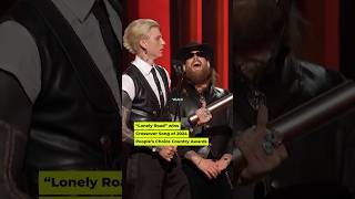 “lonely road” wins crossover song of 2024 at people’s choice country awards countrymusic mgk [upl. by Adnahsor981]