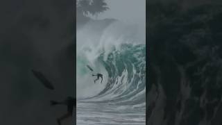 GIANT WAIMEA SHOREBREAK FREEFALL WITH ANDRE BOTHA 💀💥 bodyboarding waves wipeout [upl. by Rehnberg]