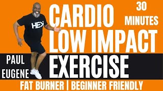 Cardio Low Impact Moderate Aerobics Exercise Fitness Workout  30 Min  Beginners Friendly [upl. by Stoddard471]