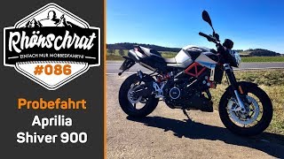 Probefahrt  Aprilia Shiver 900 2018  086 [upl. by Yllas481]