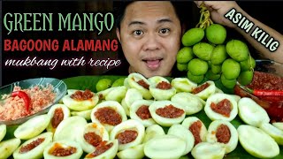 GREEN MANGOBIYAKIN WITH SPICY BAGOONG ALAMANG  COOKING amp MUKBANG  MUKBANG PHILIPPINES [upl. by Ycram480]