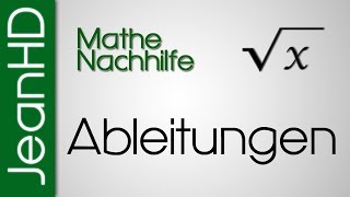 Mathe Nachhilfe  Ableitungen  Ableitungsregeln  Analysis [upl. by Terrel306]