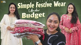 Simple Festive Wear Collection Under Budget 🛍️  HeavenlyHomemade [upl. by Ziana306]