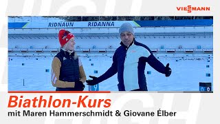 BiathlonKurs  mit Maren Hammerschmidt amp Giovane Élber [upl. by Lemmor287]