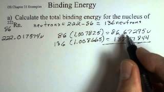 Total Binding Energy of a Nucleus and Binding Energy per Nucleon [upl. by Ronile846]