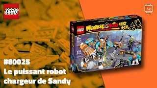 LEGO Monkie Kid 80025 Le puissant robot chargeur de Sandy [upl. by Rafe116]