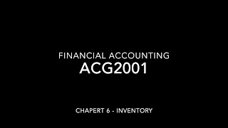 ACG2001 Chapter 6 Inventory [upl. by Auqenat]