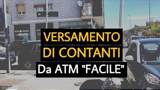 VERSAMENTO Contanti  Intesa San Paolo ATM [upl. by Trow]