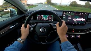 NEW Skoda Superb 20 TDI LampK  POV Test drive Enjoying the drive [upl. by Talbert]