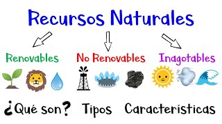 🌳 Recursos Naturales Renovables No Renovables Inagotables 🌞 Ejemplos Fácil y Rápido [upl. by Ennasil615]