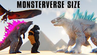 Godzilla x Kong The New Empire 3D Size Comparison [upl. by Acirretahs]