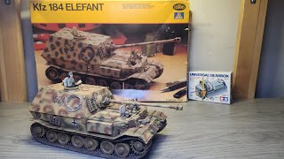 TestorsItaleri Kfz 184 Elefant motorized 135 scale  Part 2 Final Reveal [upl. by Quirita]