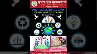 world science day for peace and development NOVEMBER 10 2024 [upl. by Naillimxam]