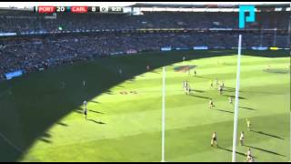 PTV Brent Renoufs huge grab v Carlton R23 2013 [upl. by Niahs]