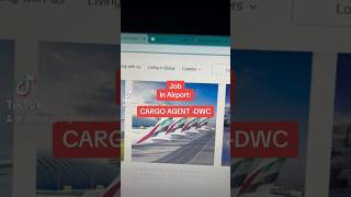 Cargo Agent Job in Dubai Airport uaejobs shorts video deiratyping traveltence [upl. by Hannibal]