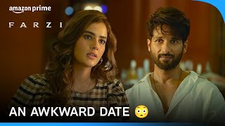 Date Gone Wrong 👀 ft Shahid Kapoor And Kavya Thapar  Farzi  Prime Video India [upl. by Lednyc988]