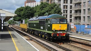 GBRf’s freshly painted 69010 amp 69012 in London  16724 [upl. by Sheeree]