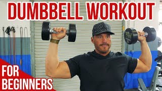 Dumbbell Workout for Beginners 13 Essential Exercises for Total Body Training [upl. by Brotherson910]